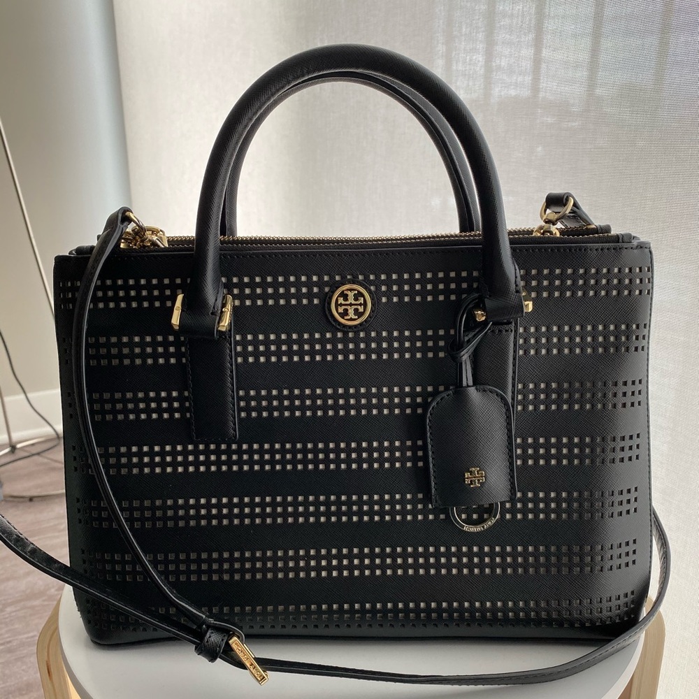 TORY BURCH Robinson double zip tote